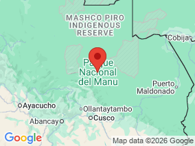 Map of Site Report: Parque Nacional del Manu, Peru